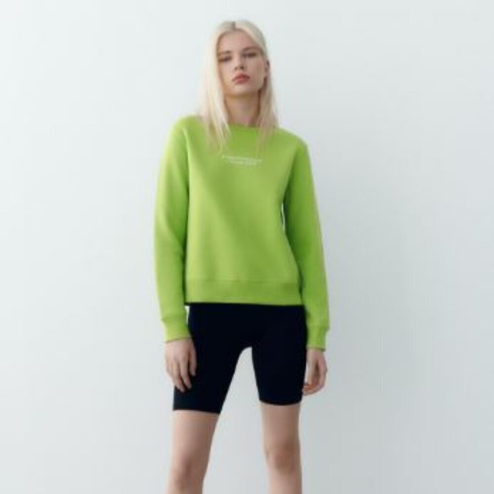 ZARA SLOGAN SWEATSHIRT SIZE M 2786/301/500